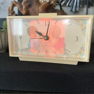 Charming Cream Vintage Precious Moments Alarm Clock